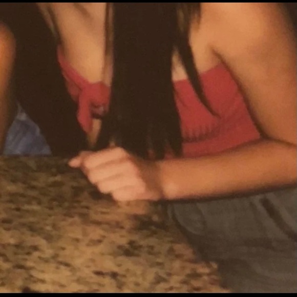 Keyhole Ribbed Tube Top - Picture 3 of 4